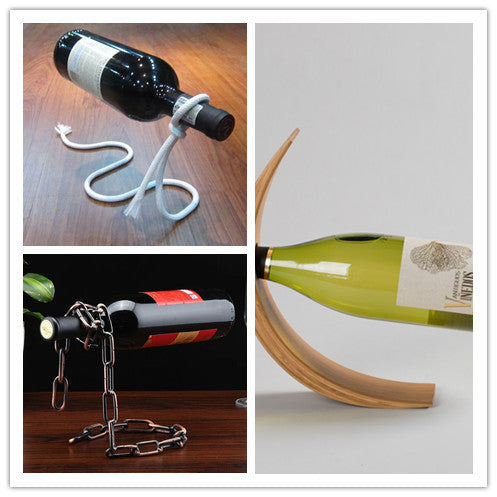 Floating Wine Rack Bracket Wine Bottle Holder