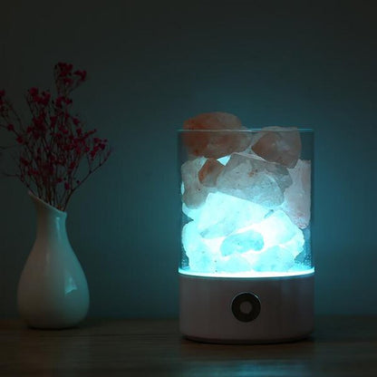 Sleeping romantic crystal small salt lamp