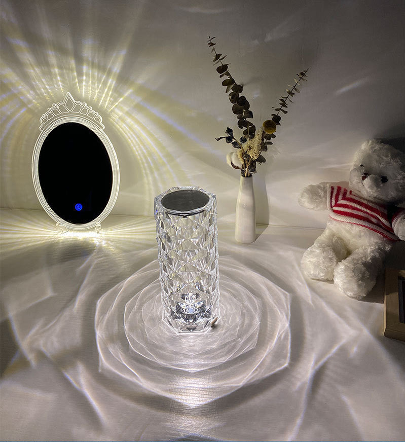 Romantic LED Rose Diamond Table Lamps