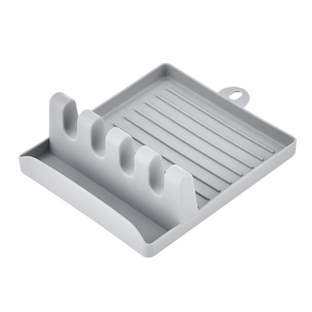 Spatula Holder Kitchen Shelf Spoon Mat