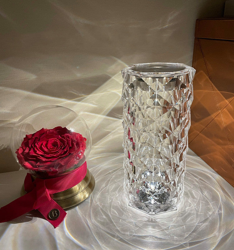 Romantic LED Rose Diamond Table Lamps