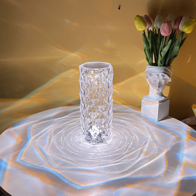 Romantic LED Rose Diamond Table Lamps